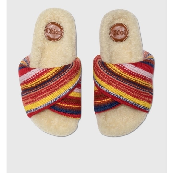 Chloe Wavvy flat mule . - Picture 1 of 9